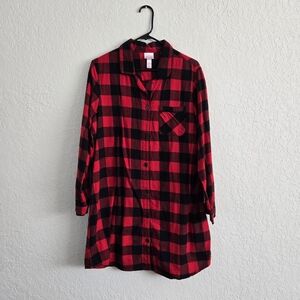 Plaid Button-Up Shirt